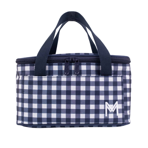 Montiico Insulated Cooler Bag in the colour navy gingham check