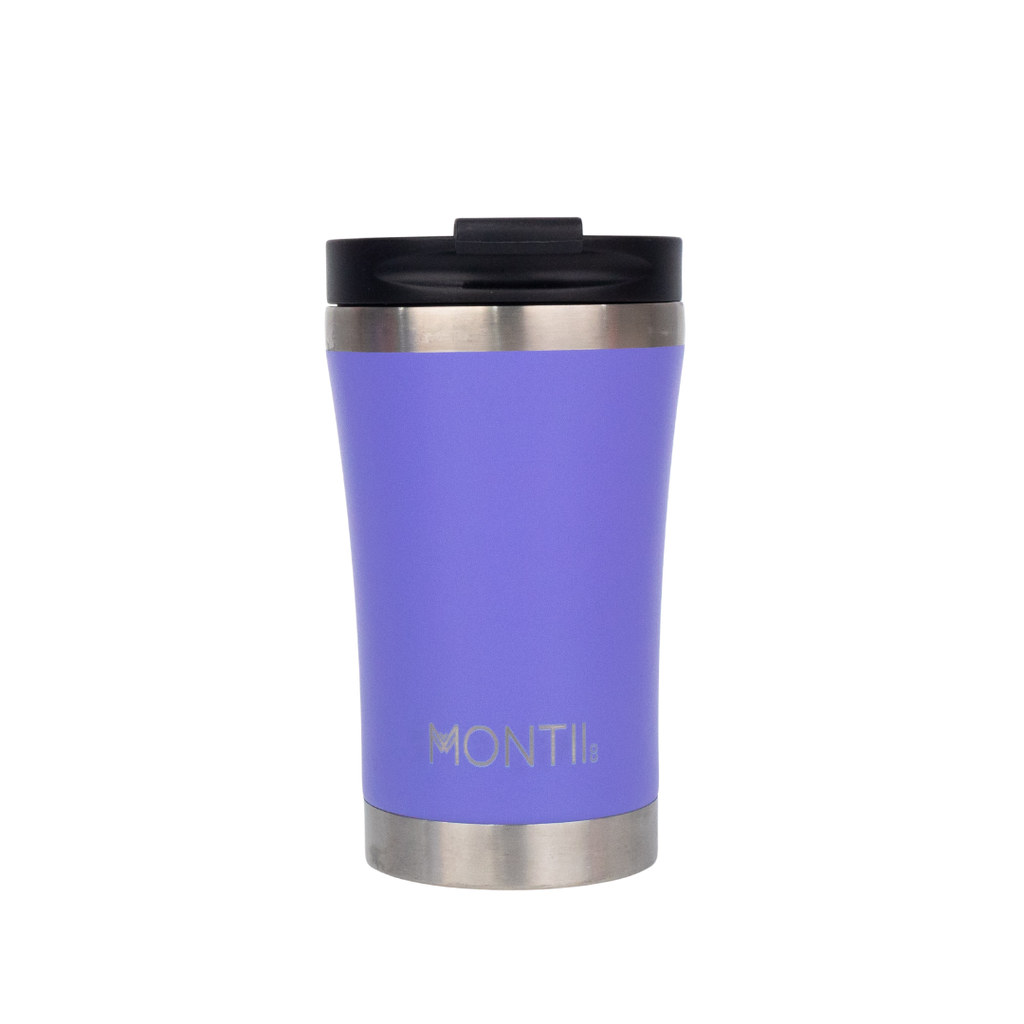 Montiico regular sized coffee cup in the colour grape purple