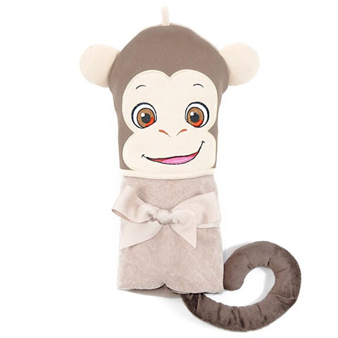 Huggles Monkey Personalised Hooded Towel