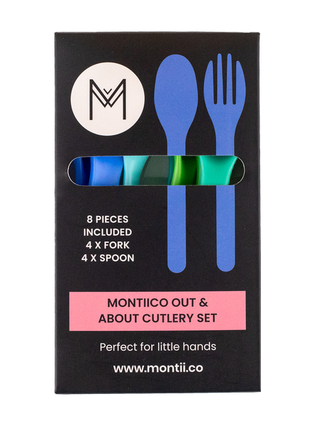 Montiico Blueberry Cutlery Set packaging
