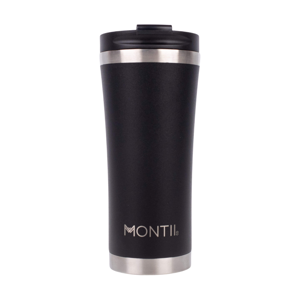 Montiico mega sized coffee cup in the colour black coal