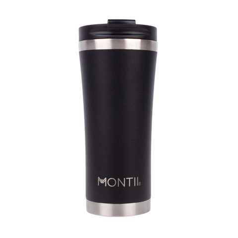 Montiico mega sized coffee cup in the colour black coal