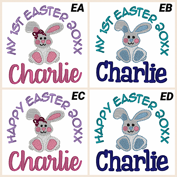 Personalised Patches Pink Bunny Teddy Bear Plushie