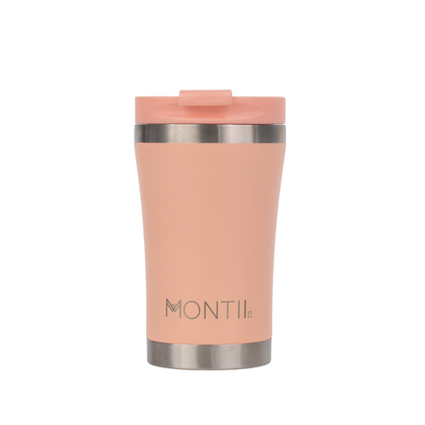 Montiico regular sized coffee cup in the colour dawn peach