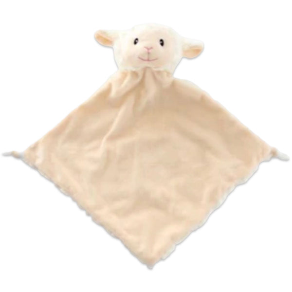 Fluffy lamb snugglie comforter ready to be personalised.