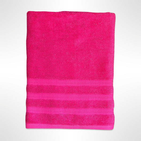 Pink towel used for personalised childrens bath towels.