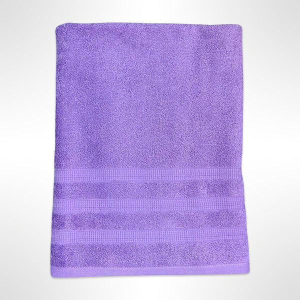 Purple towel used for personalised childrens bath towels.