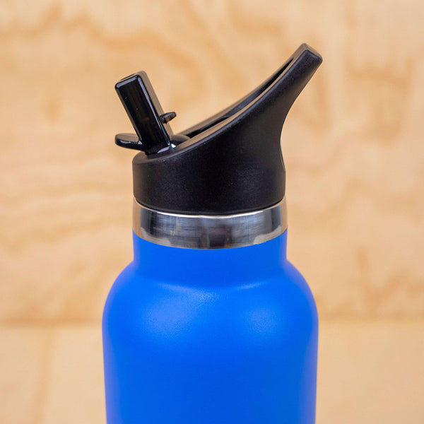 Blue Montiico Drink Bottle with Sipper Lid