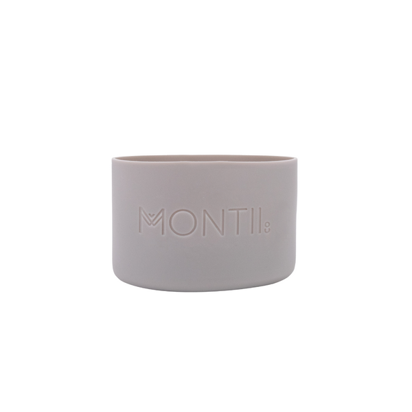 Montiico Silicon Bumper for Original and Mini Drink Bottles in the colour chrome silver grey