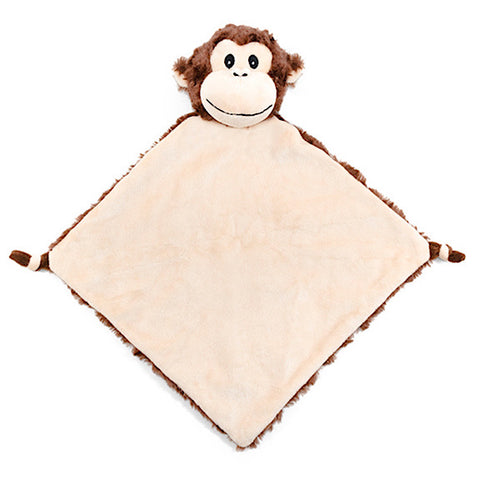 Monkey snugglie comforter blankie ready to be personalised 