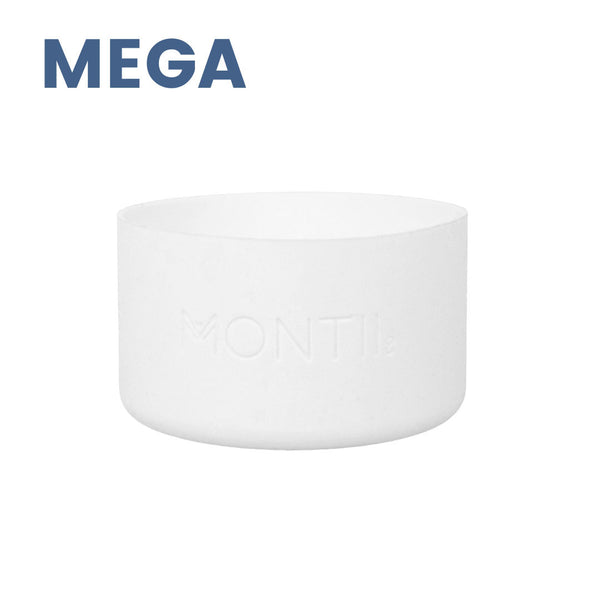 Montiico Silicon Bumpers for Mega Drink Bottles in the colour white chalk