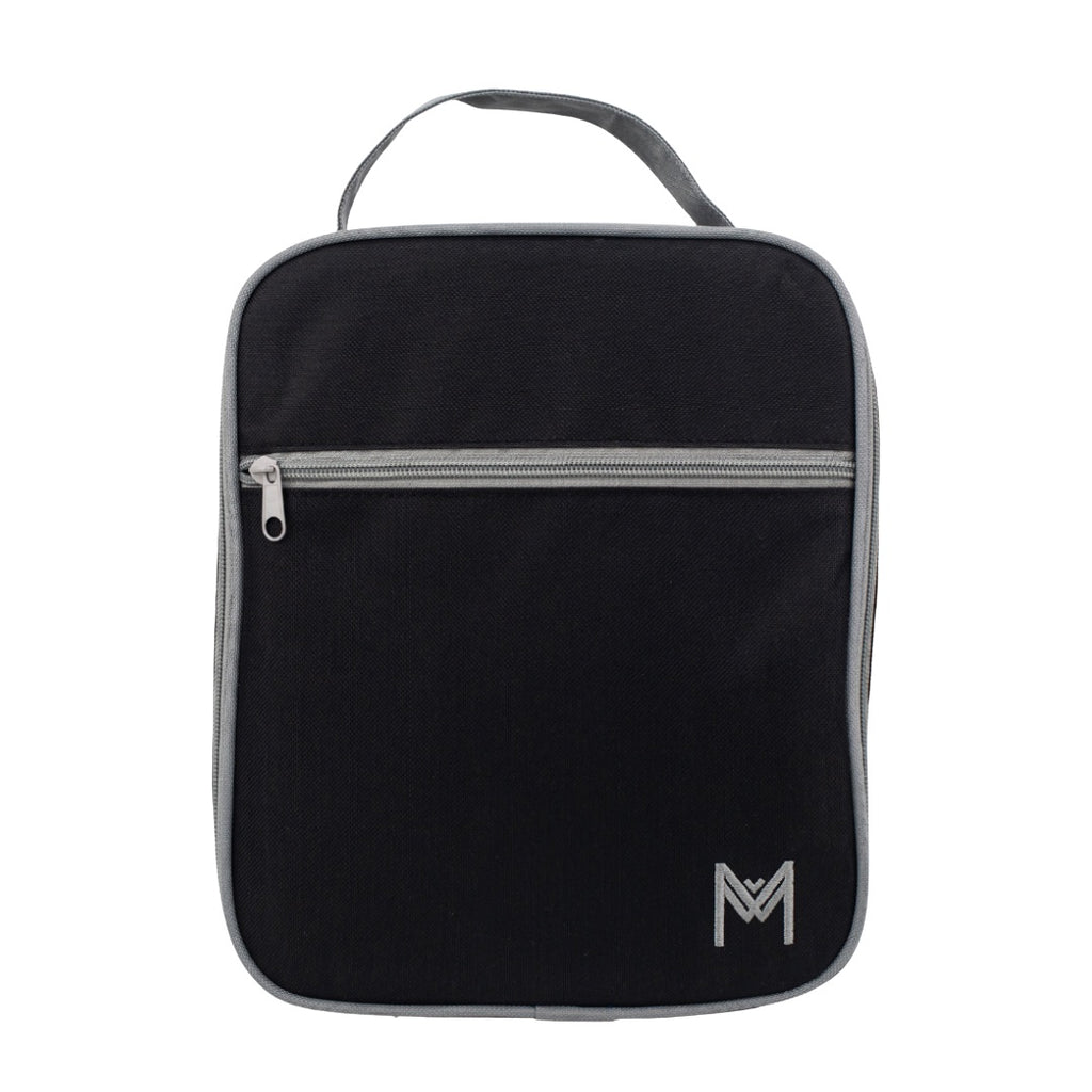 Montiico Coal Large Lunch Bag in a single colour of black