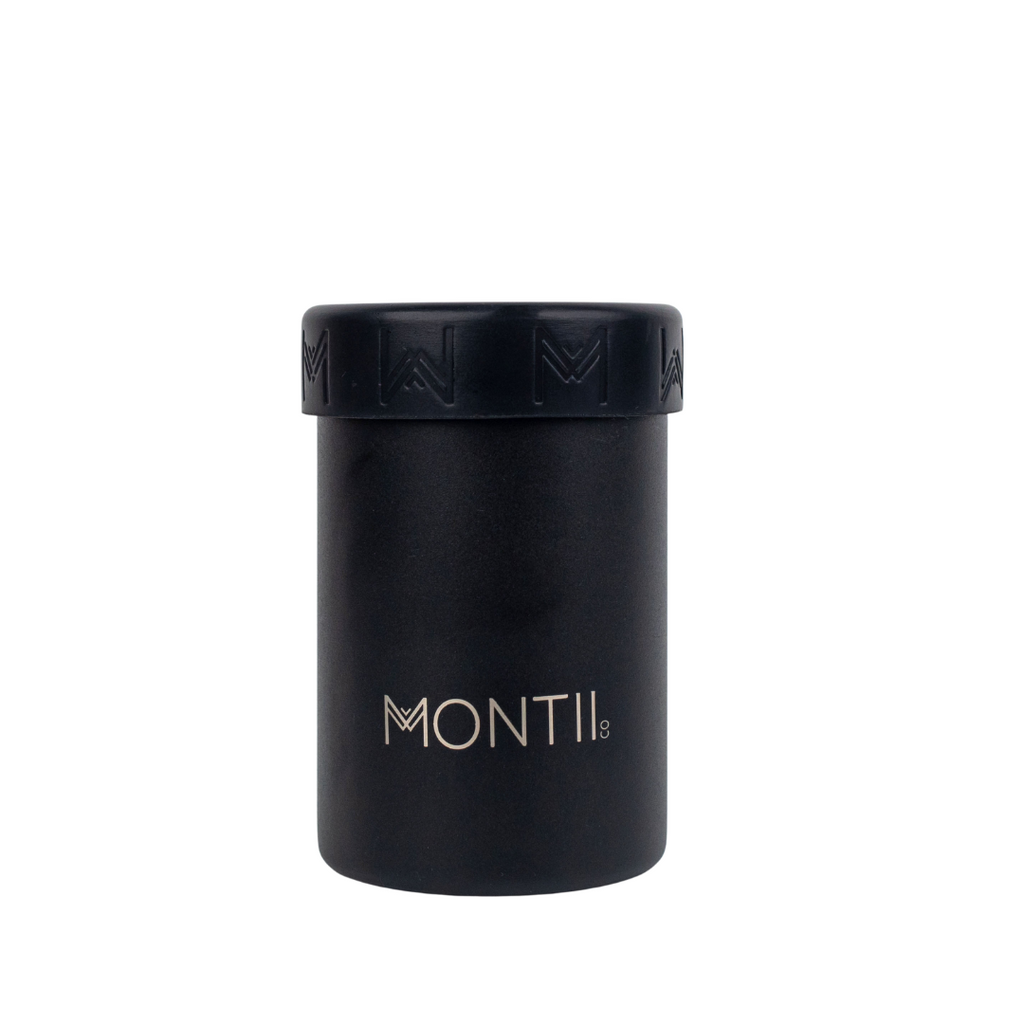 Montiico can and bottle cooler in the colour coal black
