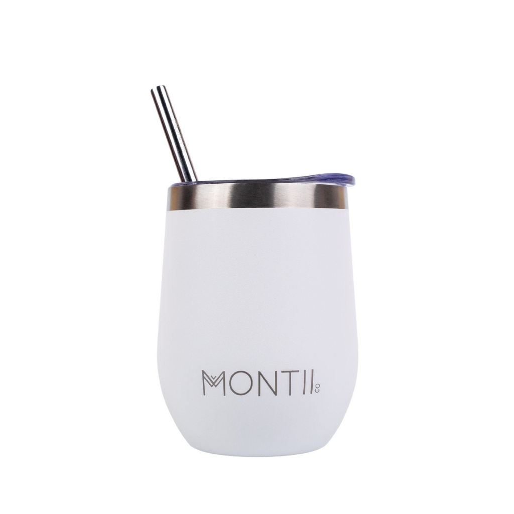 Montiico Insulated Tumbler in the colour chalk white