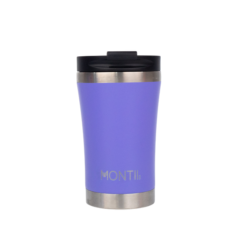 Montiico regular sized coffee cup in the colour grape purple