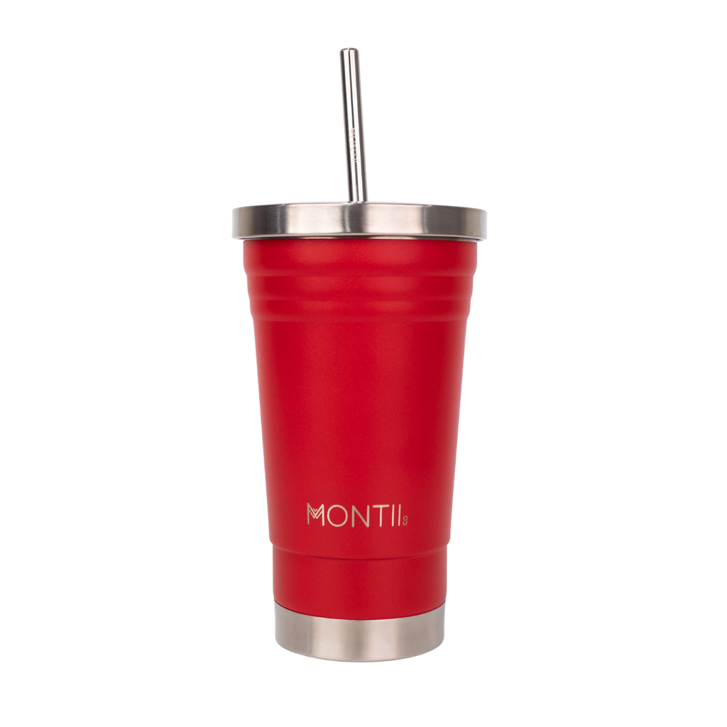 Montiico Original Smoothie Cup in the colour cherry red