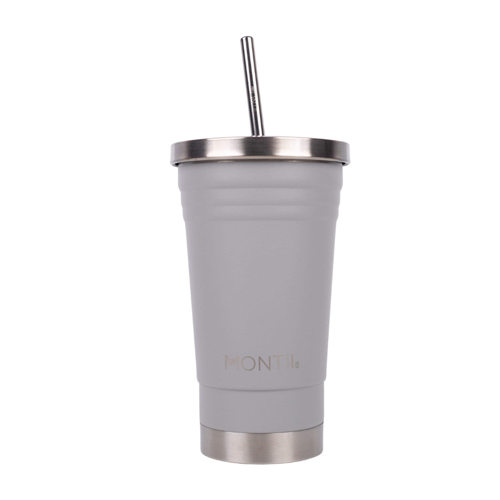 Montiico Original Smoothie Cup in the colour silver grey chrome