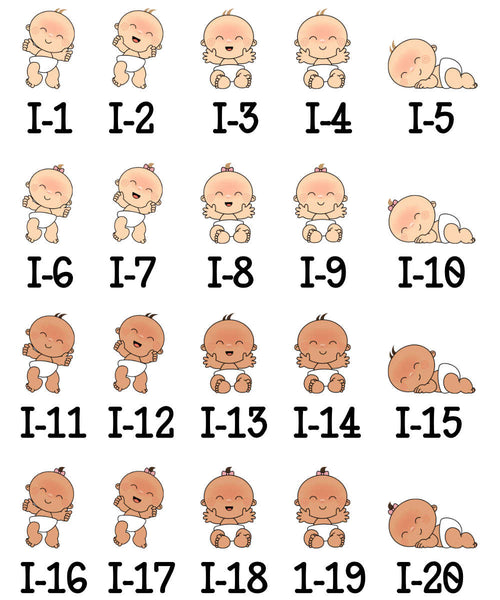Graphic of baby faces in different hair styles and colours and skin colours to pick from for personalised blankets  Edit alt text