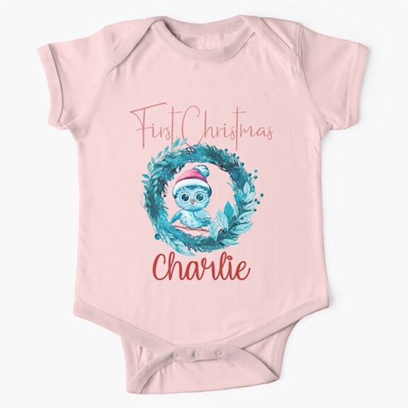 Blue Owl Christmas Onesie/Tshirt