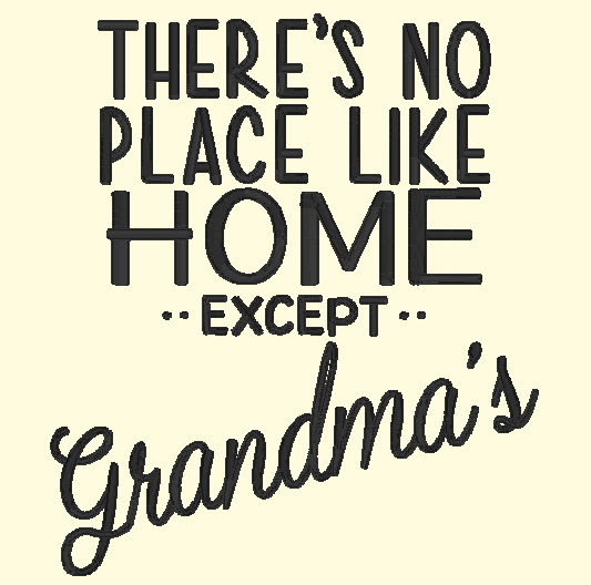 Grandma 2-pack of Tea Towels in Aqua Diamond Stripe