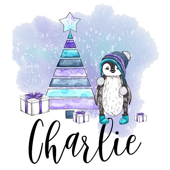 Christmas Penguin Onesie/Tshirt