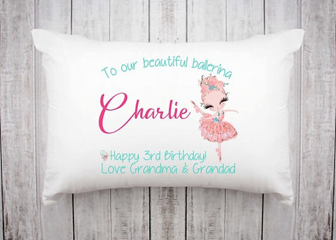 Birthday Ballerina Pillowcase