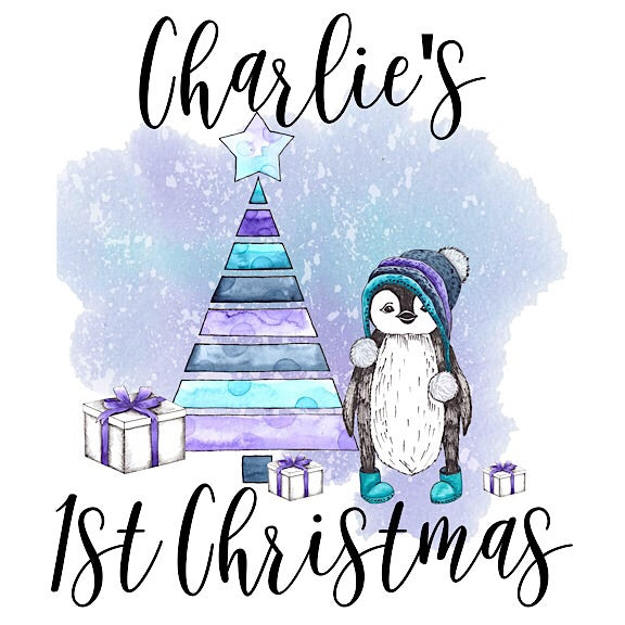 Christmas Penguin Onesie/Tshirt