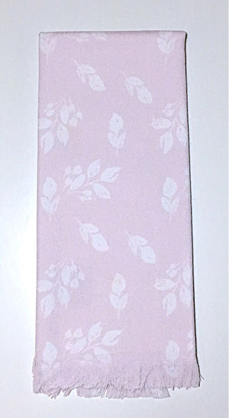 Grandma 2-pack of Tea Towels in Pale Pink Leaves