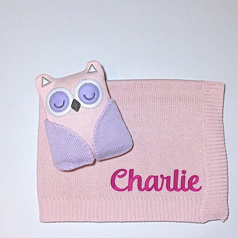 Owl Toy and Blanket Set