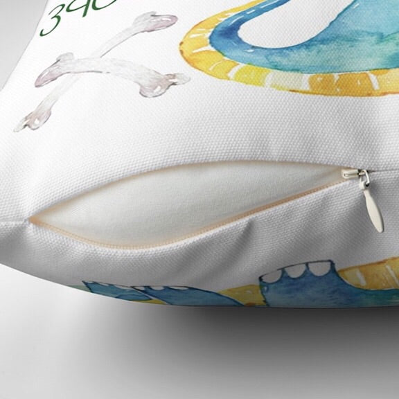 Brachiosaurus Birth Announcement Cushion