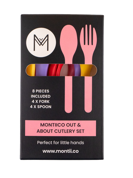 Montiico strawberry cutlery set packaging 