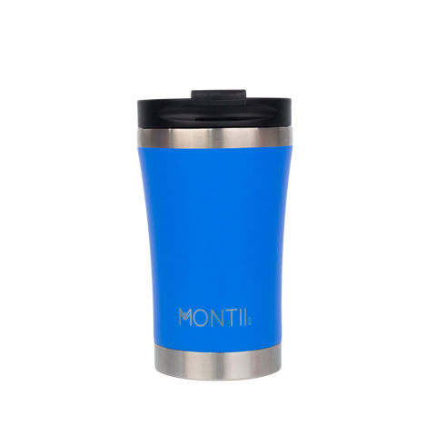 Montiico regular sized coffee cup in the colour blueberry blue
